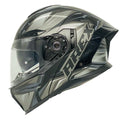 CASCO AREX ABATIBLE NEGRO MATTE TALLA M GRIS MR-903