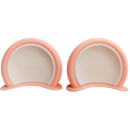 OREJAS DE OSO ROSADAS CON BLANCO PARA CASCOS