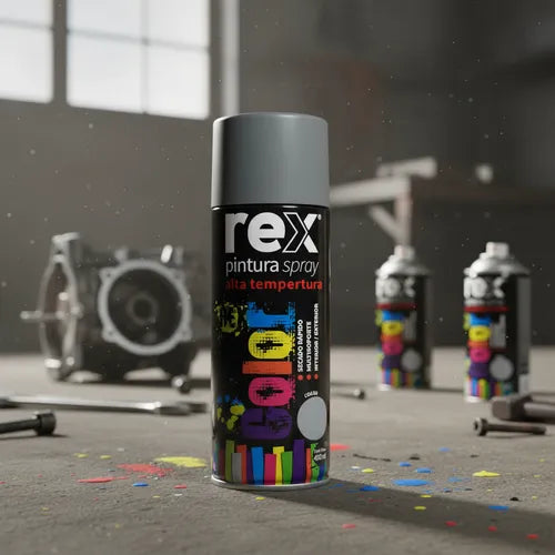 PINTURA ALTA TEMPERATURA GRIS REX