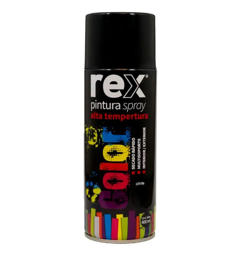 PINTURA ALTA TEMPERATURA NEGRA REX