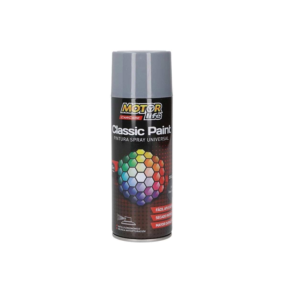PINTURA SPRAY GRIS OSCURO MOTORLIFE