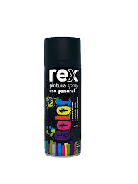 PINTURA SPRAY NEGRO MATTE REX