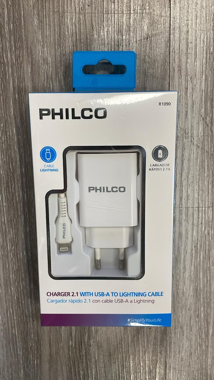 CARGADOR (CON CABLE USB-IPHONE)
