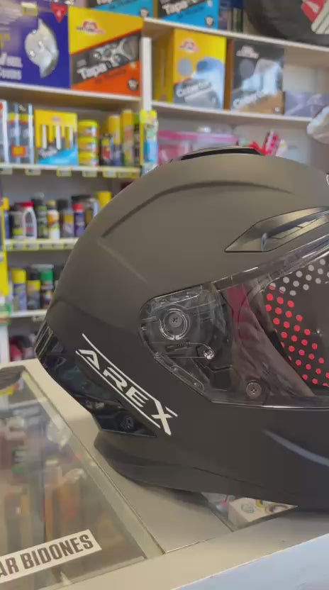 CASCO AREX INTEGRAL NEGRO TALLA XL MR-803